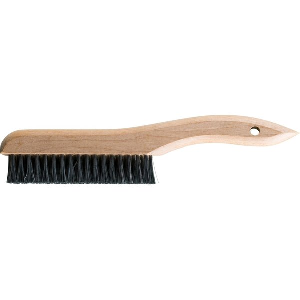 Shoe Handle Platers Brush - 3 Rows, .005 CS Wire