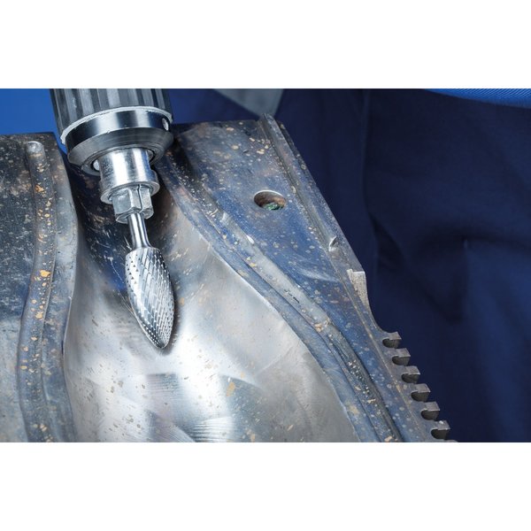 Carbide Bur - Flame Shape, DBL Cut - 5/8
