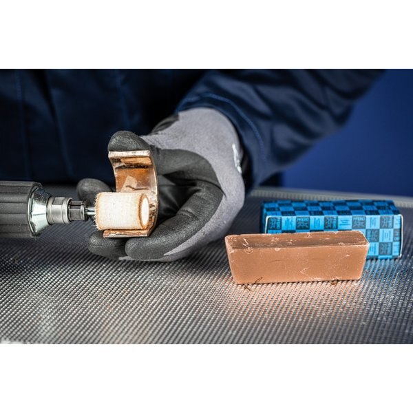 Small Polishing Paste Bar, Brown - Pre-polish for Non-Ferrous Metals