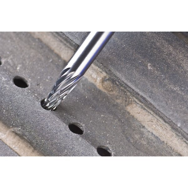 Carbide Bur - Cone (Pointed), DBL Cut - 1/8