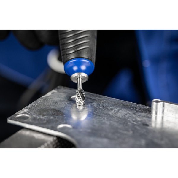 Carbide Bur - Oval Shape, DBL Cut - 1/4