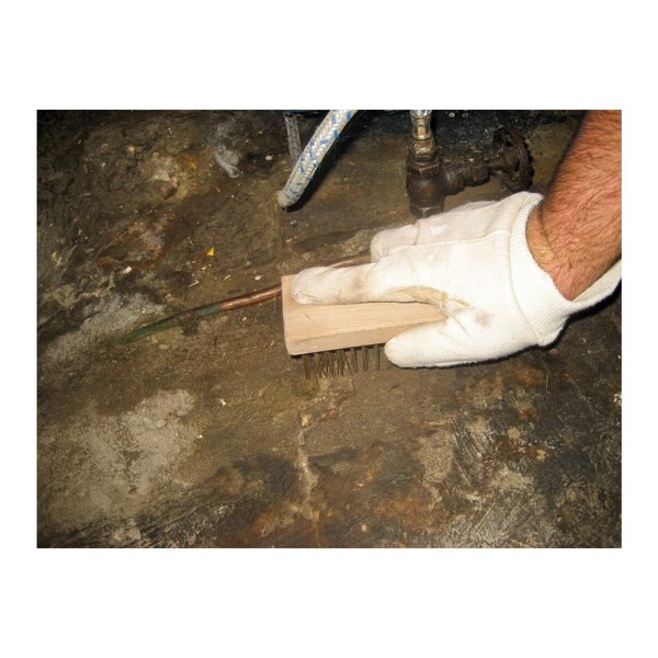 Flat Wire Block Brush, Straight Back - 5 x 10 Rows, CS Wire, 1-1/4