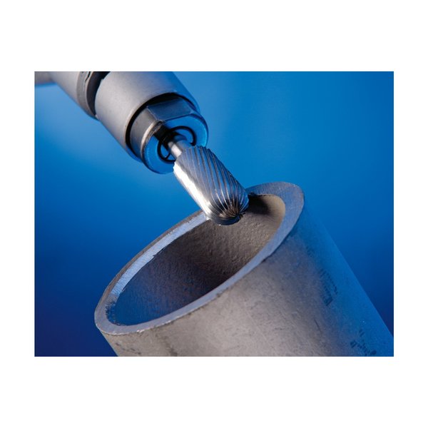 Carbide Bur - Cylind. (Radius End), DBL Cut - 7/16