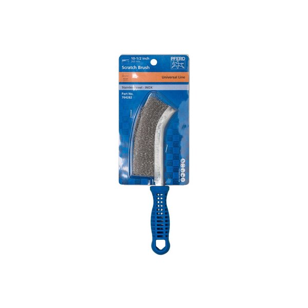 Metal PSF Scratch Brush - .012 SS Wire, Plastic Handle