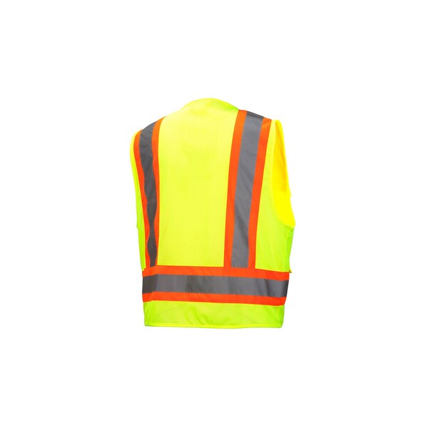Safety Vest, Hi-Vis, Lime, 4XL
