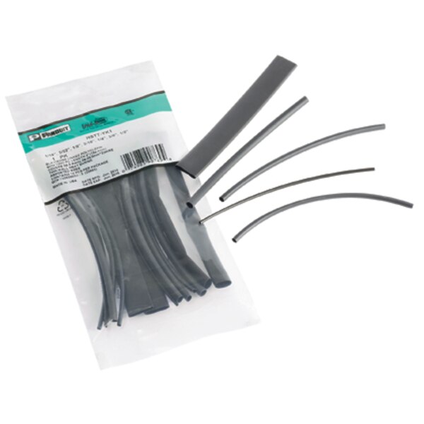 Heat Shrink Tubing Kit, Black, 14 Pc