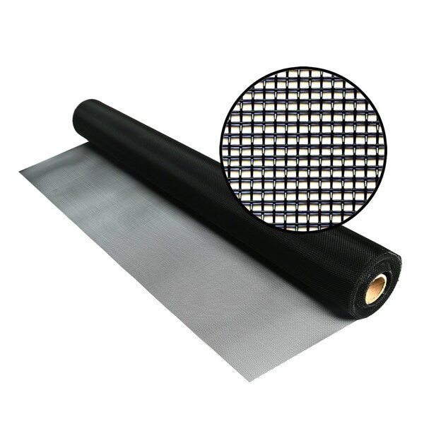 Heavy-Duty Aluminum Screen, Black, 36x 46'. For windows, doors and porches.