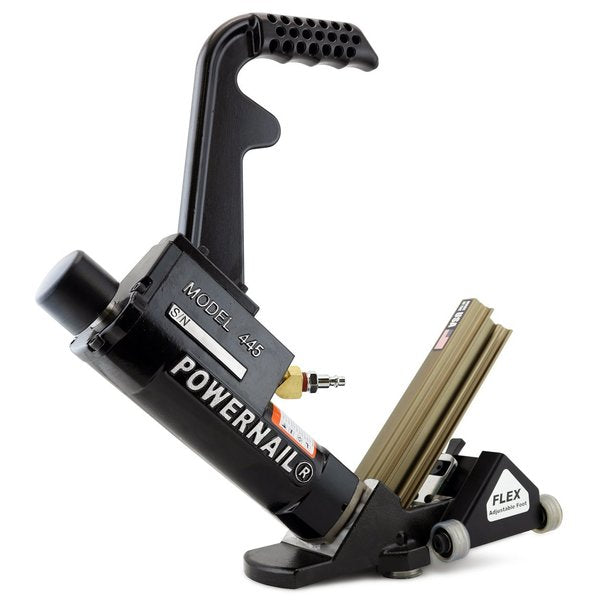 445PRLSW Pneumatic 16-Gauge L-Cleat Flooring Nailer w/ Adjustable Rolling Base