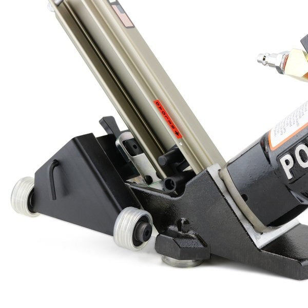 445PRLSW Pneumatic 16-Gauge L-Cleat Flooring Nailer w/ Adjustable Rolling Base