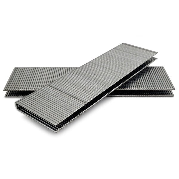 Staples, 18 ga, Narrow Crown, 1-1/2 in Leg L, Steel, 5000 PK