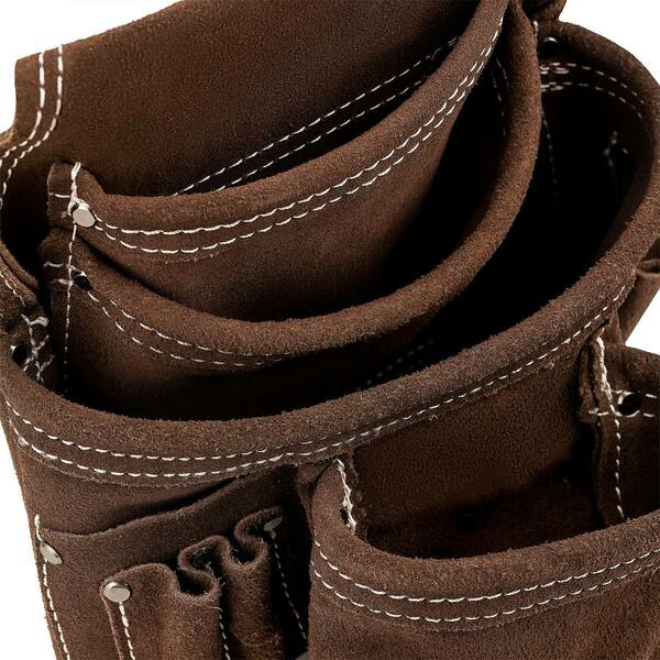 Suede Leather Pouch, 10 Pocket