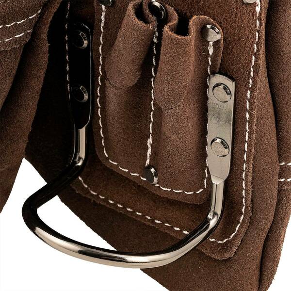 Suede Leather Pouch, 10 Pocket
