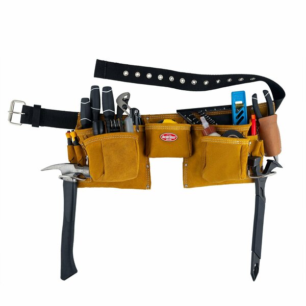 Suede Leather Apron, 11 Pocket
