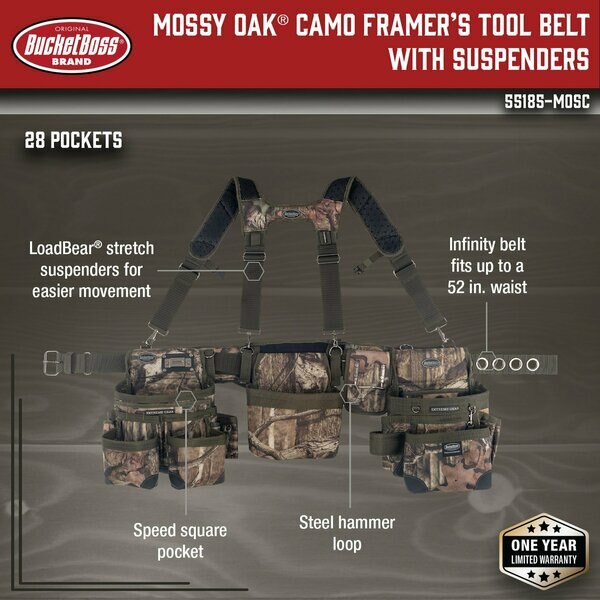 Mossy Oak camo 1680 Heavy Duty Poly Fabric 29 Pockets