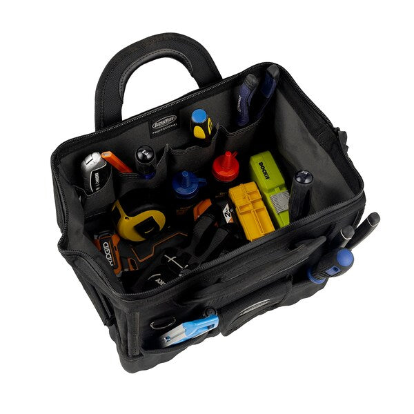 Tool Bag, All-Terrain Bottom, 12 Pocket, 1680 Heavy-Duty Poly Fabric