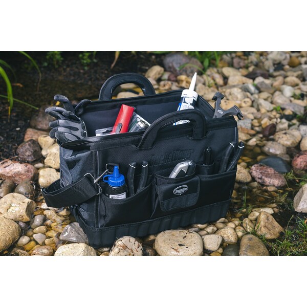Tool Bag, All-Terrain Bottom, 12 Pocket, 1680 Heavy-Duty Poly Fabric