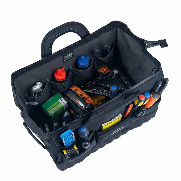 Tool Bag, All-Terrain Bottom, 17 Pocket, 1680 Heavy-Duty Poly Fabric