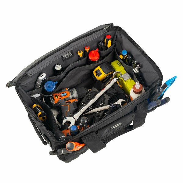 Tool Bag, All-Terrain Bottom, 14 Pocket, 1680 Heavy-Duty Poly Fabric