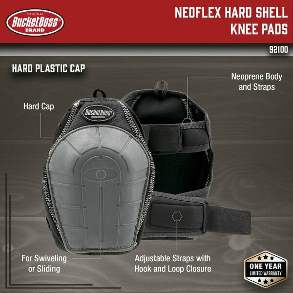 Knee Pad, Neo Flex, Hard Shell