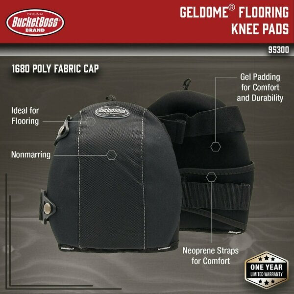 Knee Pad, Gel Dome, Flooring
