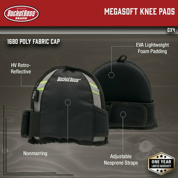 GX4 Gelfoam Megasoft Kneepad, Nonmar