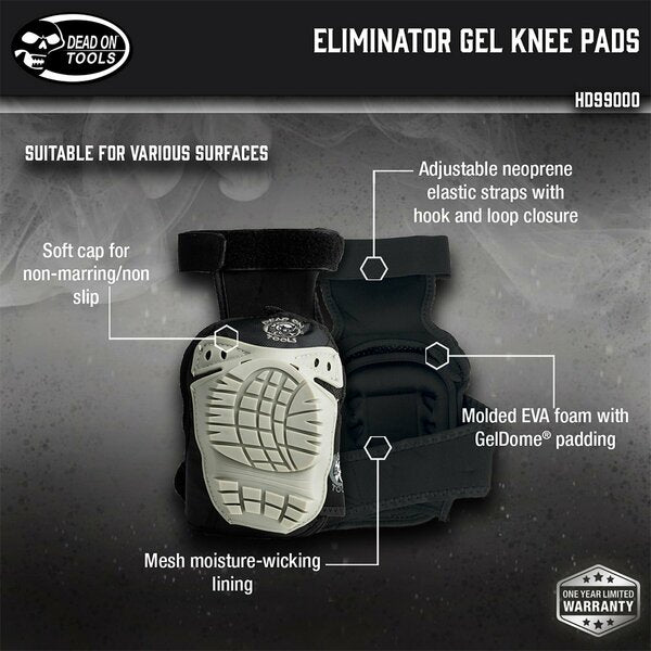 Knee Pads, Eliminator Gel