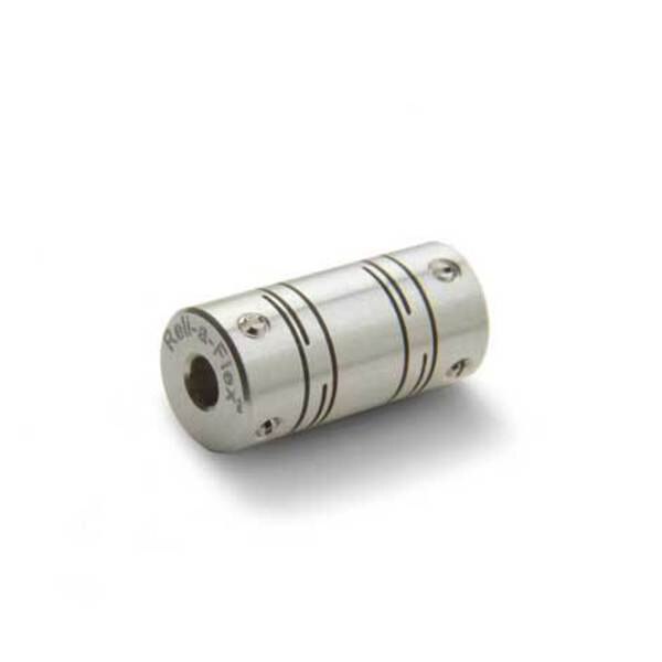 Slit Coupling, Set Screw, Long, Bores 1.5x1.5mm, OD 6.0mm, Aluminum