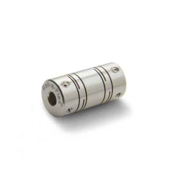 Slit Coupling, Set Screw, Long, Bores 2x1.5mm, OD 6.0mm, Aluminum