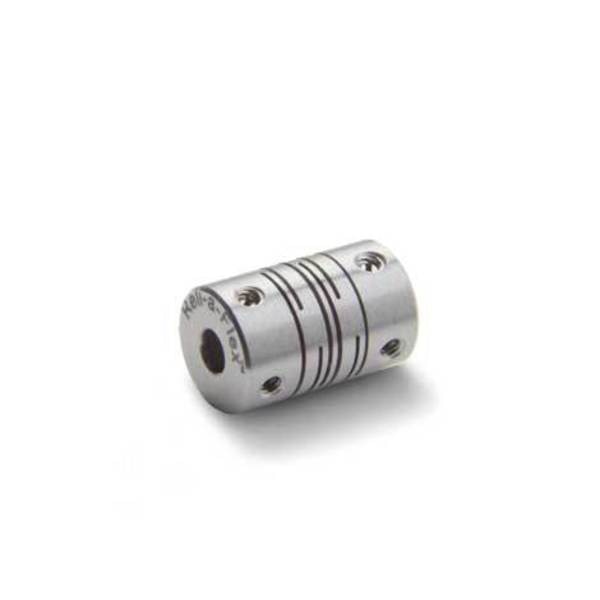 Slit Coupling, Set Screw, Short, Bores 1.5x1.5mm, OD 6.0mm, Aluminum