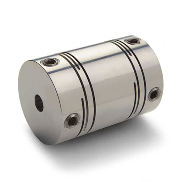 Slit Coupling, Set Screw, Long, Bores 12x12mm, OD 25.0mm, Aluminum
