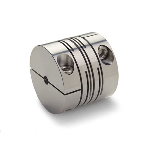 Slit Coupling, Clamp, Short, Bores 5x5mm, OD 13.0mm, Aluminum