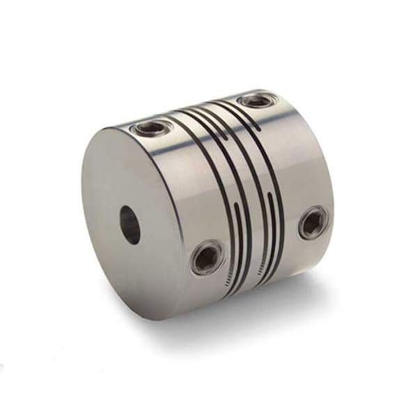 Slit Coupling, Set Screw, Short, Bores 10x6mm, OD 25.0mm, Aluminum