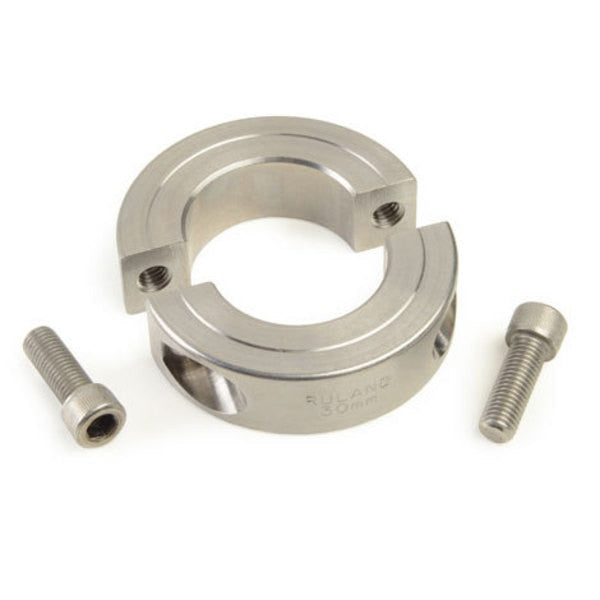 Shaft Collar, 1pc Clamp, Bore 32mm, OD54mm, 316 Stainless Steel, MSP-34-ST
