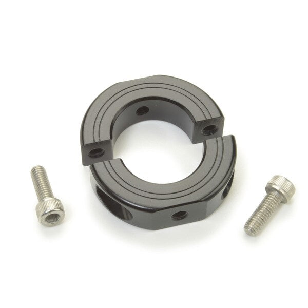 Mountable Collar, 2pc Clamp, Bore 10mm, Anod Aluminum, OD 24mm