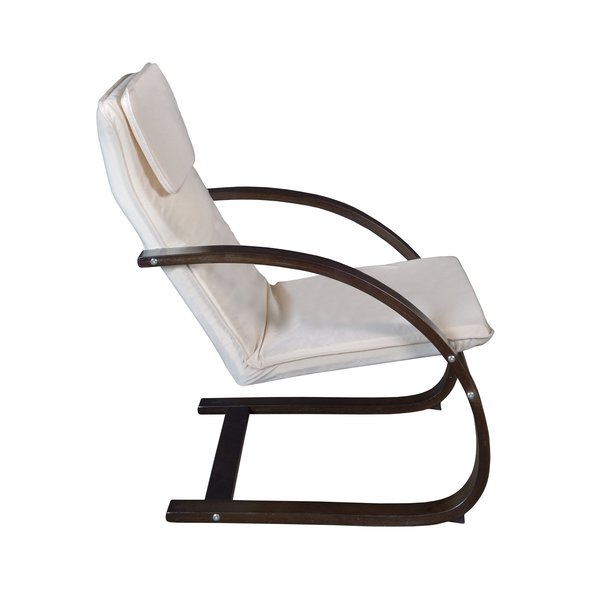 Seating > Side & Guest > Bentwood Lounge Chairs, 27 W 28 L 39.5 H, Wood|Fabric Seat