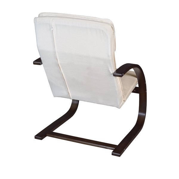 Seating > Side & Guest > Bentwood Lounge Chairs, 27 W 28 L 39.5 H, Wood|Fabric Seat