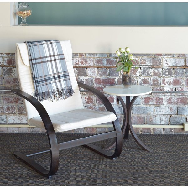Seating > Side & Guest > Bentwood Lounge Chairs, 27 W 28 L 39.5 H, Wood|Fabric Seat
