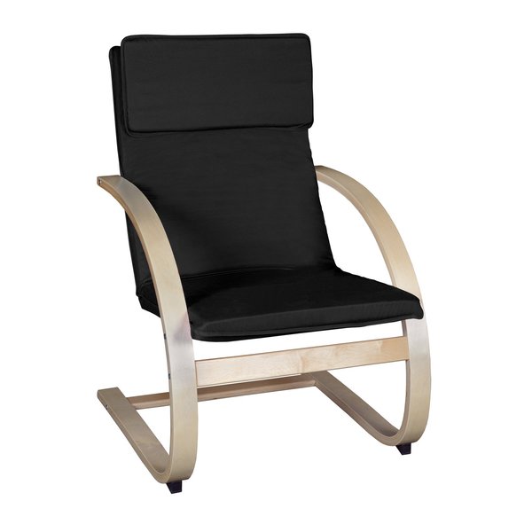 Natural Seating > Side & Guest > Bentwood Lounge Chairs, 27 W 28 L 39.5 H, Wood|Fabric Seat