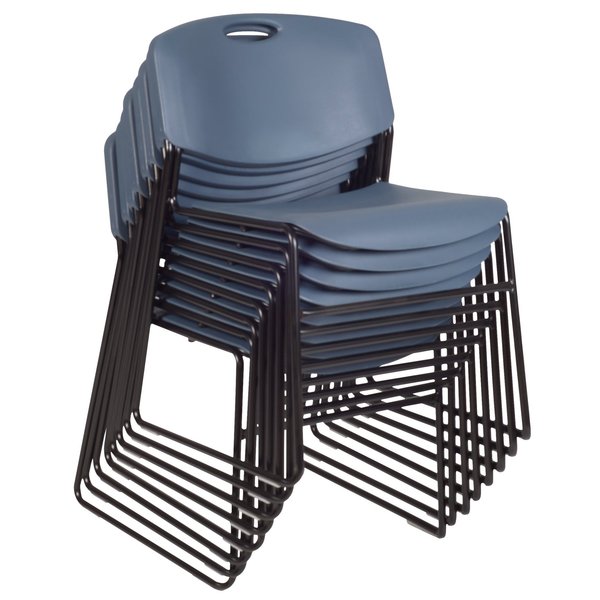 Zeng Stack Chairs, Blue, PK8