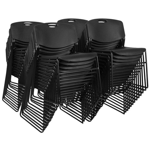 Zeng Stack Chairs, Black, PK50