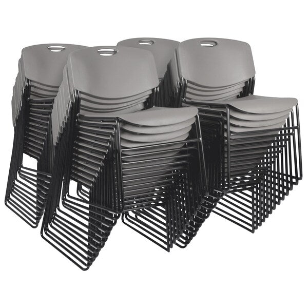 Zeng Stack Chairs, Grey, PK50