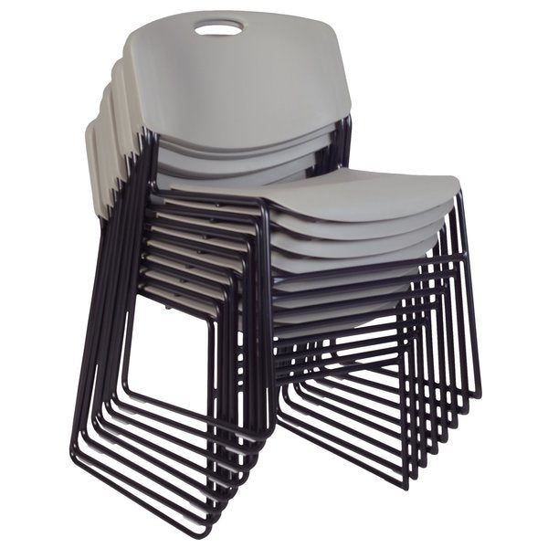Zeng Stack Chairs, Grey, PK8