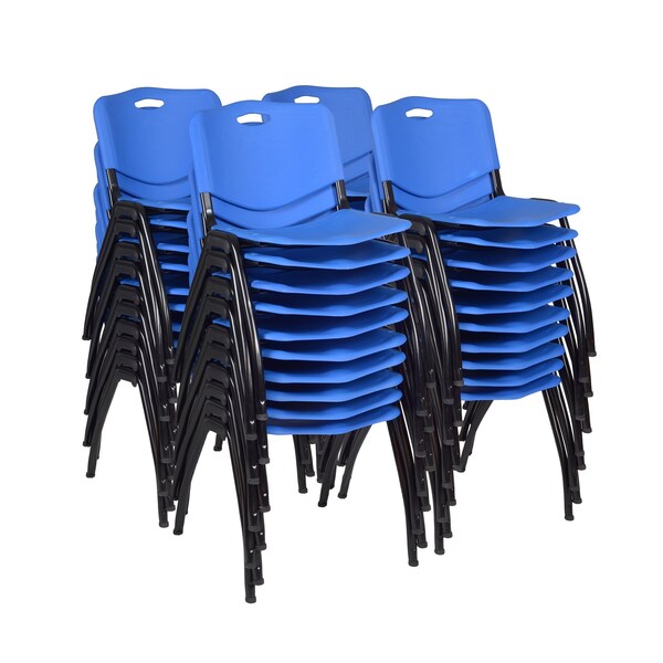 M Stack Chairs, Blue, PK40