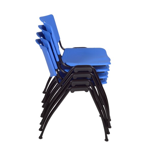 Stack Chair, M Style, Blue, PK4