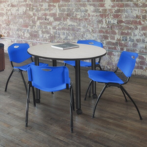 Stack Chair, M Style, Blue, PK4