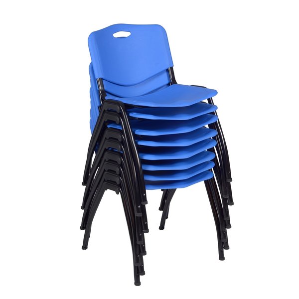 M Stack Chairs, Blue, PK8