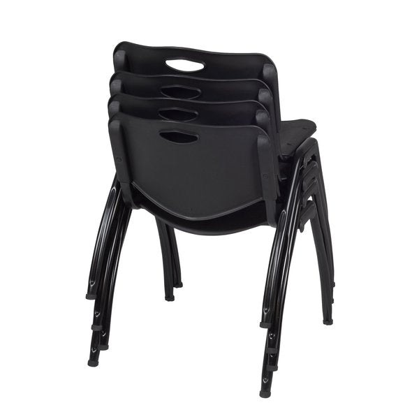 Stack Chair, M Style, Black, PK4