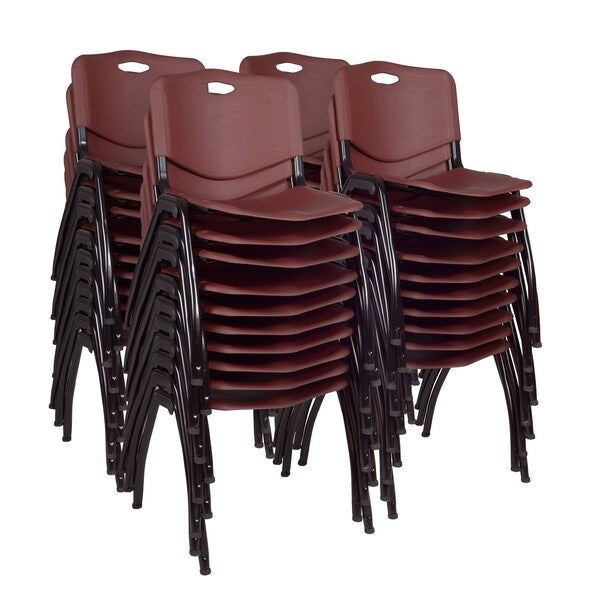 M Stack Chairs, Burgundy, PK40