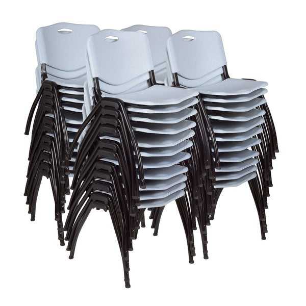 M Stack Chairs, Grey, PK40