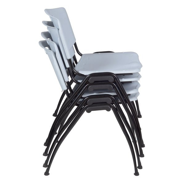 Stack Chair, M Style, Gray, PK4